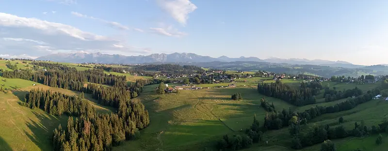 Panorama Tatr widziana z okolic domu